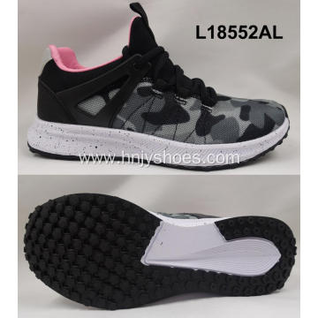 women breathable textile sports shoes